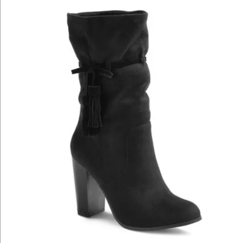 A+ Black tassel Boots